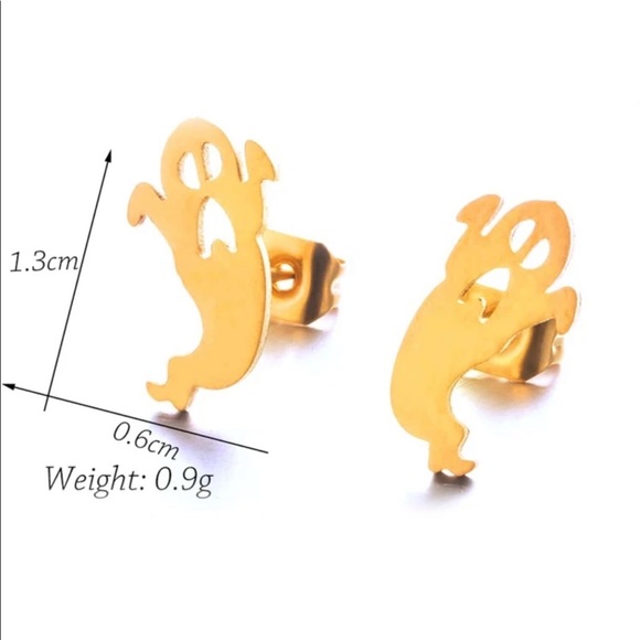 👻New! Ghost Stud Earrings - Picture 4 of 5